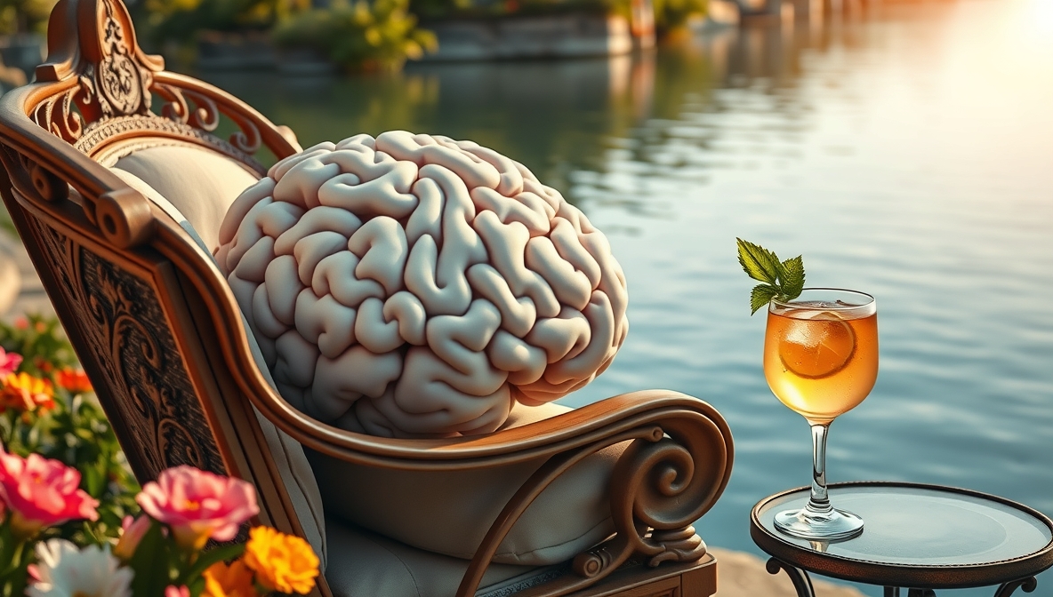 Cerveau au bord de l'eau