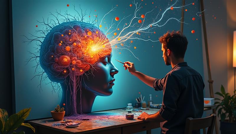 Créatif, le cerveau est boosté